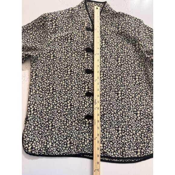 Vintage Rare 70s Sun Hung Top Women XL Frog Closure Asian Polynesian Hawaiian - Picture 8 of 12